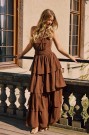 BYIC BELLE DRESS BROWN  thumbnail