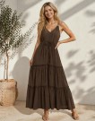 VILOMANJA DRESS BROWN  thumbnail