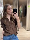 CORETTA BLOUSE BROWN thumbnail