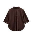 FQLAVA WIDE SHIRT BROWN thumbnail