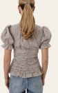 ARIELIC BLOUSE BROWN CHECK thumbnail