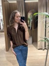 CORETTA BLOUSE BROWN thumbnail