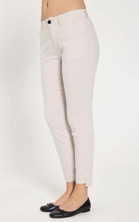 FQREX PANT TAUPE STRIPE
