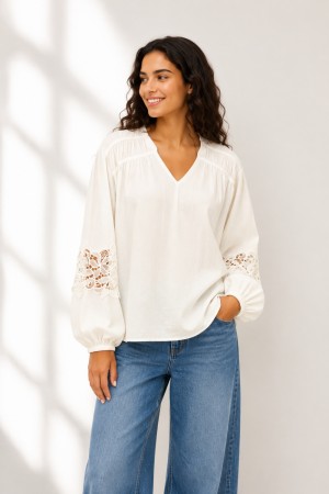 FQMAGDA BLOUSE OFFWHITE 