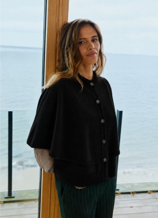 FQCAPPA CARDIGAN BLACK