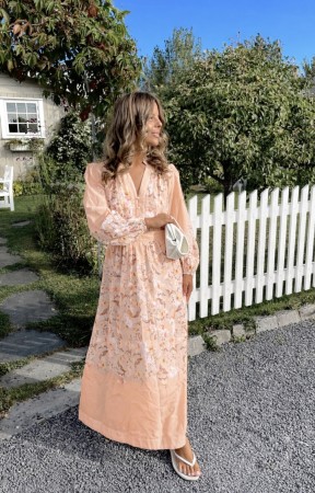 VIZANILA LONG DRESS PEACH