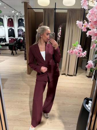 SLWRITA WIDE PANT TAWNY PORT 