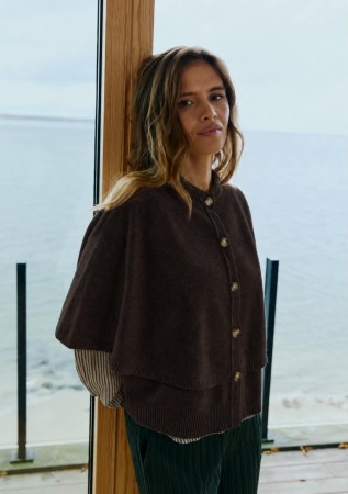 FQCAPPA CARDIGAN MOLE BROWN