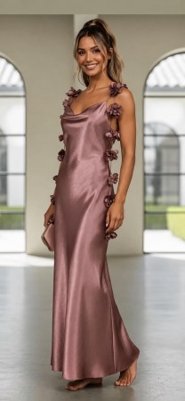 AILEEN DRESS ROSE