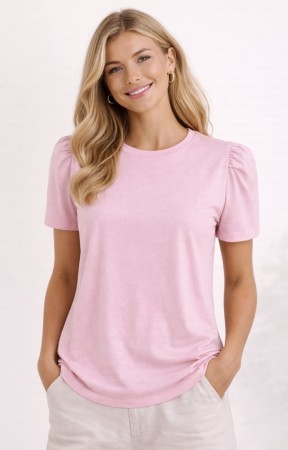 FQFENJA PUFF TOPP LILAC