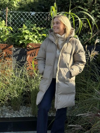 FQRAINGO JACKET LONG TAUPE