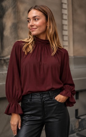 SELENA CHIFFON BLOUSE BOURDOUX