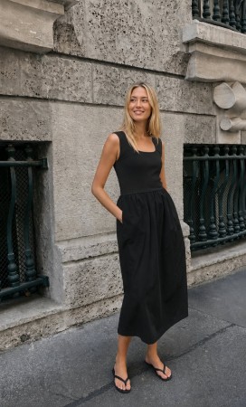 SLSIMONE PHOEBE DRESS BLACK
