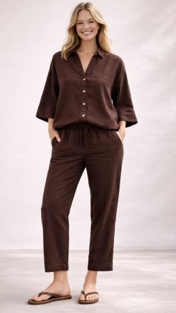 FQLAVA ANKEL PANT COFEE BEAN