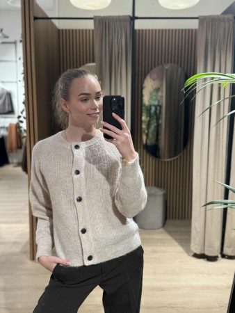 SLFLULU CARDIGAN BEIGE