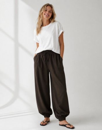 FQHAMY BALLON PANT BROWN