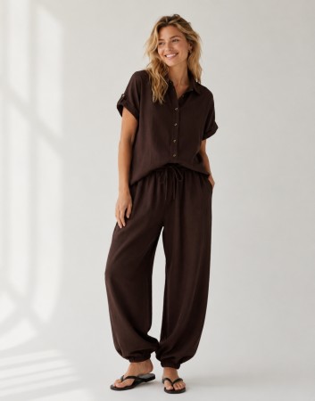 FQLAVA SHIRT SS COFFEE BEAN