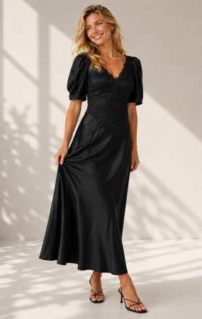 VAIANA DRESS BLACK