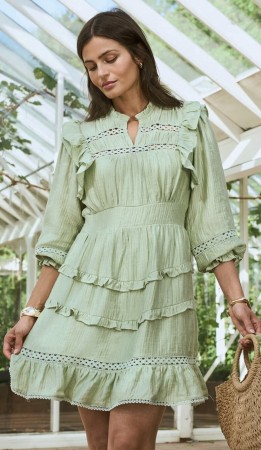 HANNELI DRESS GREEN