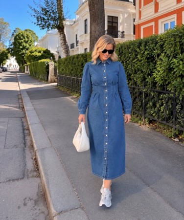 VISOL DENIM DRESS 
