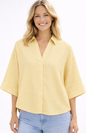 FQLAVA WIDE SHIRT GOLDEN HAZE