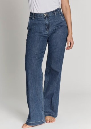 ANELIS JEANS 30 LENGDE MEDIUM BLUE