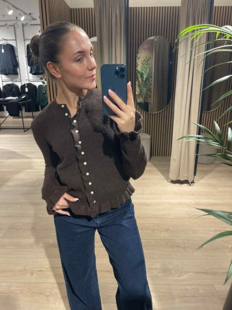 VIJAICA CARDIGAN COFFEE BEAN