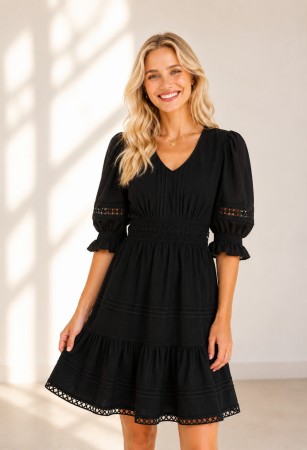 ELOISA DRESS BLACK