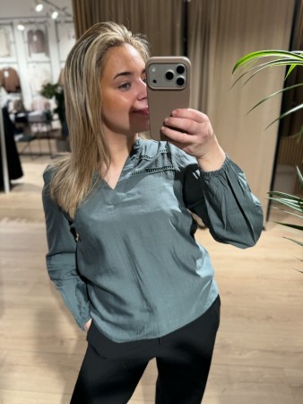 FQANTINA BLOUSE DARK FORREST