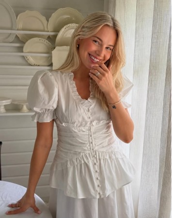 ARIEL IC BLOUSE WHITE COTTON